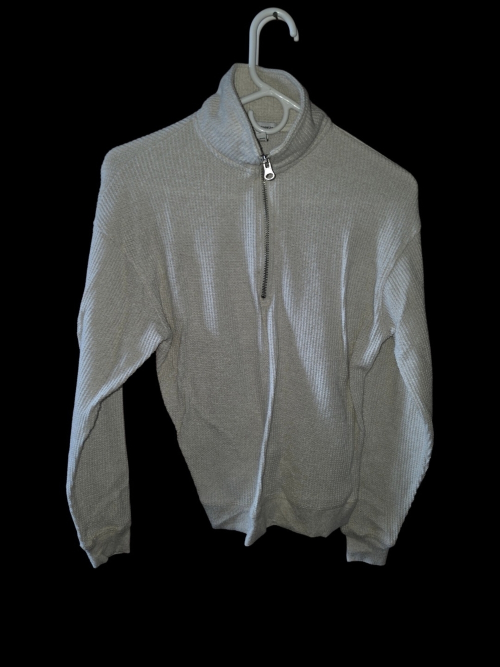 4/8/181. Better Together Light Gray Half-Zip Women's Sweater